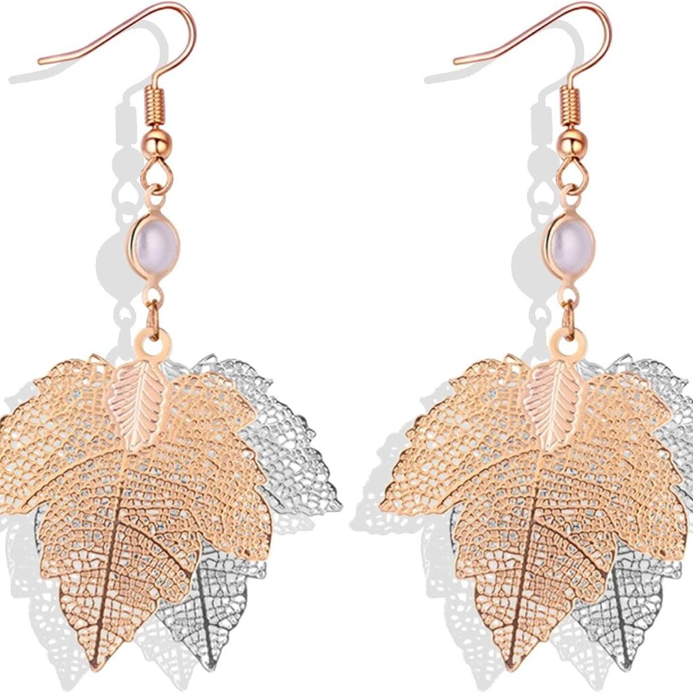 Fall Earrings Thanksgiving Earring for Women Maple Leaf Dangle Earrings Autumn L